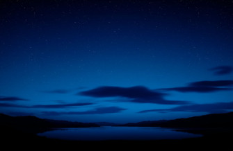 Blue Night Sky Wallpaper