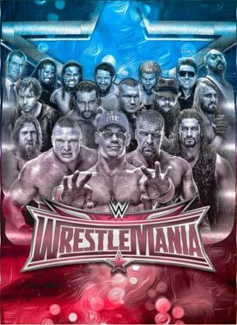 Wwe Wrestlemania Fan Poster By Vozn1akhero