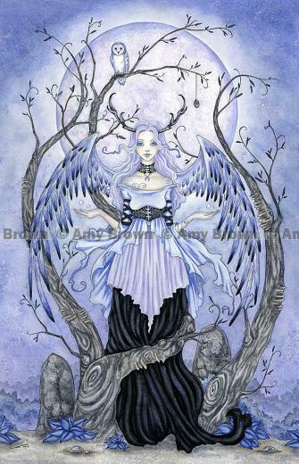 Amy Brown Wallpaper Open Edition Moon Maiden