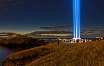 Wallpaper Iceland Reykjavik Imagine Peace Tower The