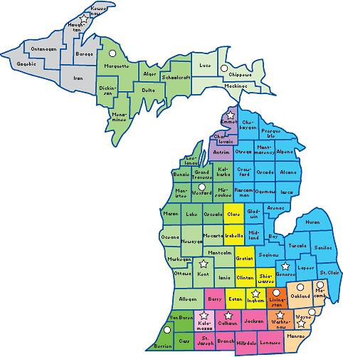 Michigan County Maps Pdf Map Quiz