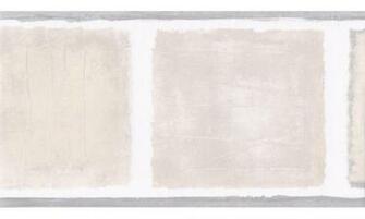 Home Grey Beige Squares Wallpaper Border