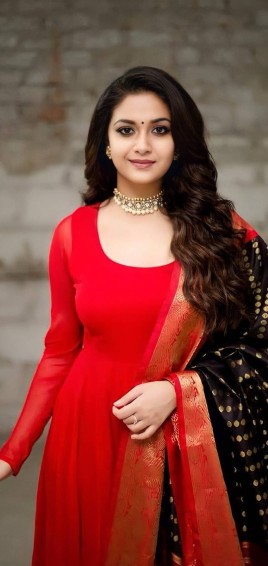 Keerthi Suresh Red Long Sleeved Dress Vfhhwd2hoz78j8g5 Wallpaper