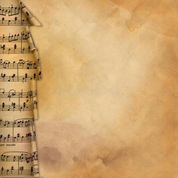 Old Background With Musical Border For Design Aff