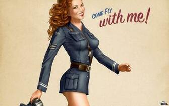 Wallpaper Come Fly With Me Pin Up X Widescreen