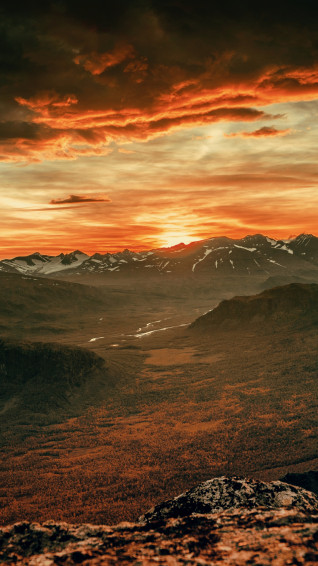 Sunset Mountain Cloud iPhone Wallpaper Idrop News