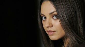 Full HD Wallpaper Mila Kunis Cute Long Hair Charming
