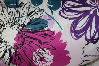 Cynthia Rowley Pc Full Queen Duvet Cover Set Peach Blue Cream