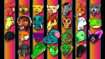 Hotline Miami Animals Masks Video Games Wallpaper