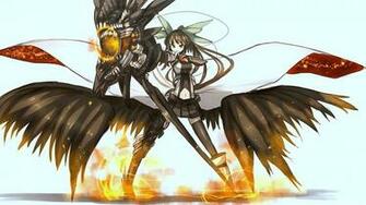 Touhou Wings Wallpaper Stockings Red Eyes