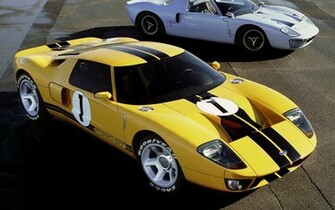 Ford Gt Supercar Old And New Wallpaper Description