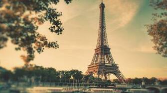 Eiffel Tower Paris Vintage Boats Wallpaper MixHD