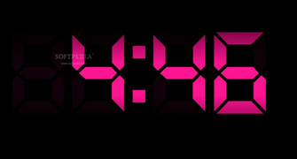 Free download Digital Clock 7 is screen saver that displays the current