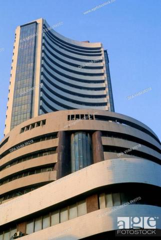 Building Of The Bombay Stock Exchange Bse Standing Tall At Dalal
