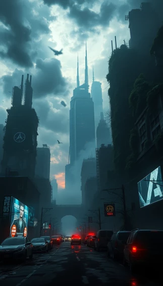 Dystopian Phone Wallpaper