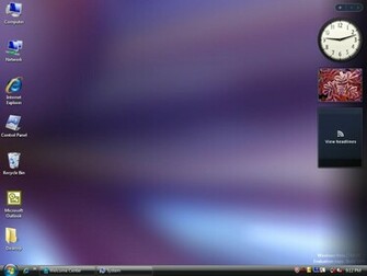 The Vista Desktop After Installation And Changing Wallpaper