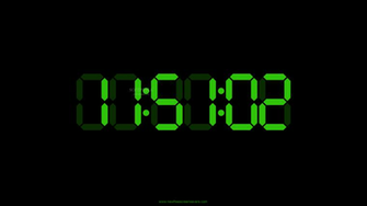Digital Clock Wallpaper