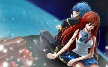 Fairy Tail Erza Jellal Wide Desktop Background Wallpaper