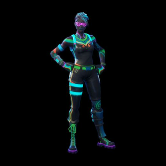 Fortnite Nitelite Skin Uncommon Outfit Skins