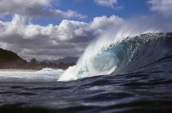 Pipeline Oahu North Shore Wall Mural Contemporary Wallpaper