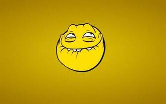 Smile Trollface Yellow Cartoon