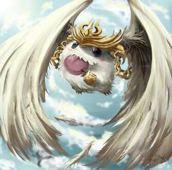League Of Legends Angelic Poro Fan Art Wallpaper Background