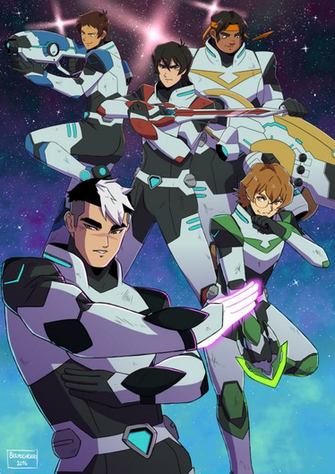 Lance Keith Shiro Pidge And Hunk Five Paladins Of