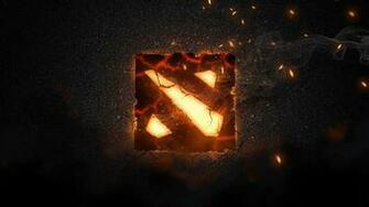 Dota Logo Flaming HD Wallpaper Game A42