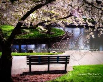 Isaiah Spring Desktop Wallpaper Bench Under