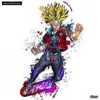 Trunks X Vyrus Back To The Future Anime Dragon Ball Super