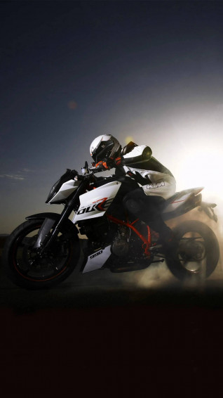 Sunset Racer Ktm iPhone Wallpaper