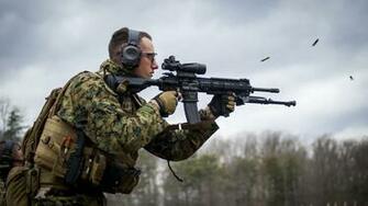 United States Marine Corps Infantry Automatic Rifle M27 Wallpaper