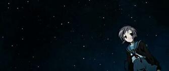 Anime Night Sky Wallpaper Background