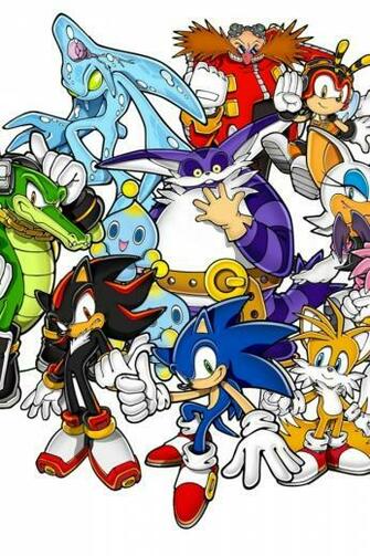 Sonic The Hedgehog And Friends iPhone Wallpaper