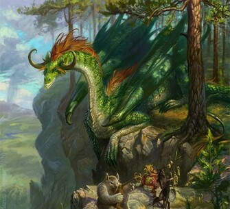 Green Dragon Wallpaper HD Background Desktop