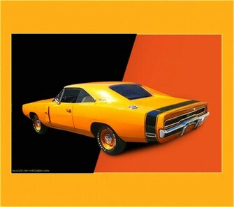 Dodge Charger Rt Wallpaper Orange Hardtop Left Rear