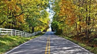 Wallpaper Indiana Autumn Country Road Background Image Desktop