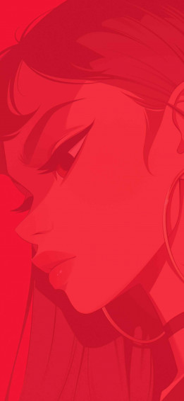 Cool Baddie Girl Red Wallpaper