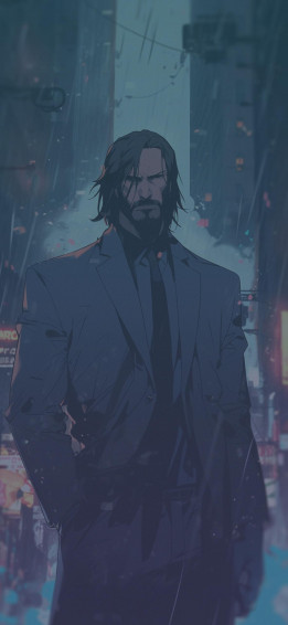 John Wick Anime Art Wallpaper Style HD