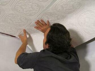 Hang Wallpaper On A Ceiling S Diy