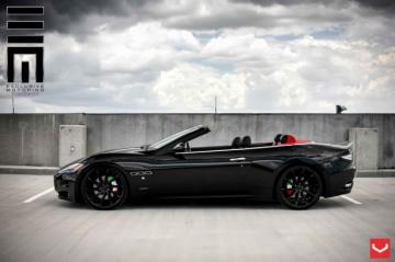 Vossen Wheels Mazerati Grancabrio Tuning Black Wallpaper