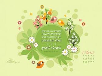 April Hebrews Niv Desktop Calendar Monthly