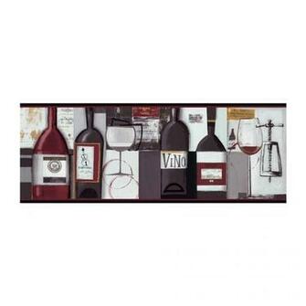 Contemporary Wine Wallpaper Border Bg1682bd Bottle Kitchen Decor