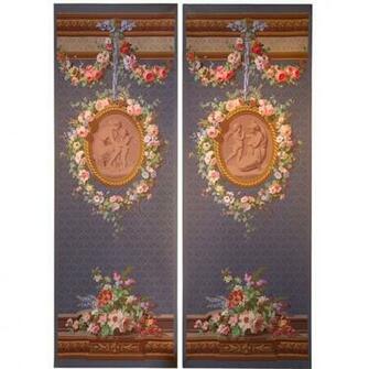 Pair Of French Wallpaper Panels By Zuber At 1stdibs
