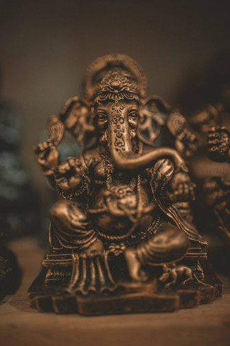 Metallic Ganesh Mobile Wallpaper