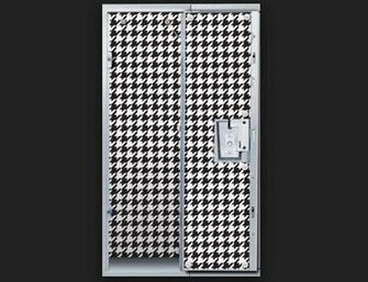 Locker Lookz Black White Houndstooth Wallpaper Fits Most School