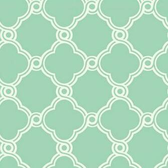 Trellis Wallpaper Mint Green White Double Roll Contemporary