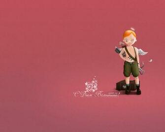 Desktop Wallpaper Holidays Saint Valentines Day Pink Cupid