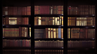Wallpaper Library Books Shelves 4k UHD