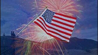 Home Holidays Independence Day Flag And Fireworks